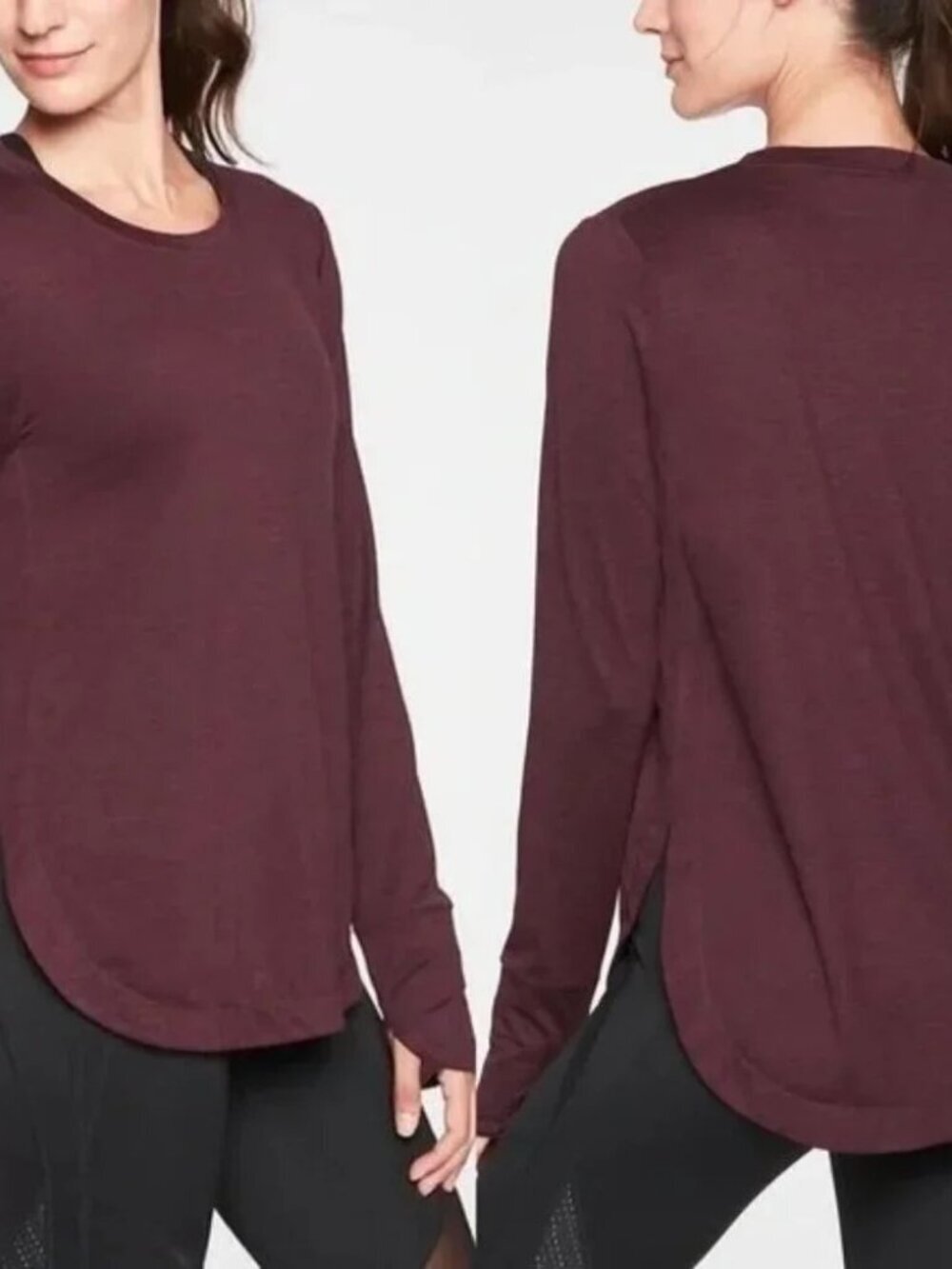 Athleta Uptempo Top - XL Antique Burgundy